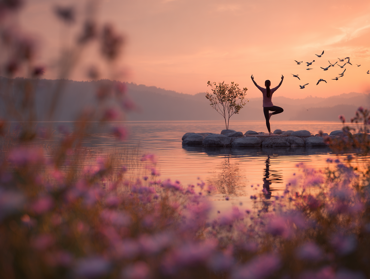 Групова практика йоги у студії